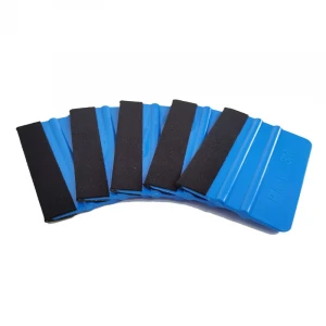 7 * 10 cm plastic squeegees felt edge squeegees for  easier application of vinyl
