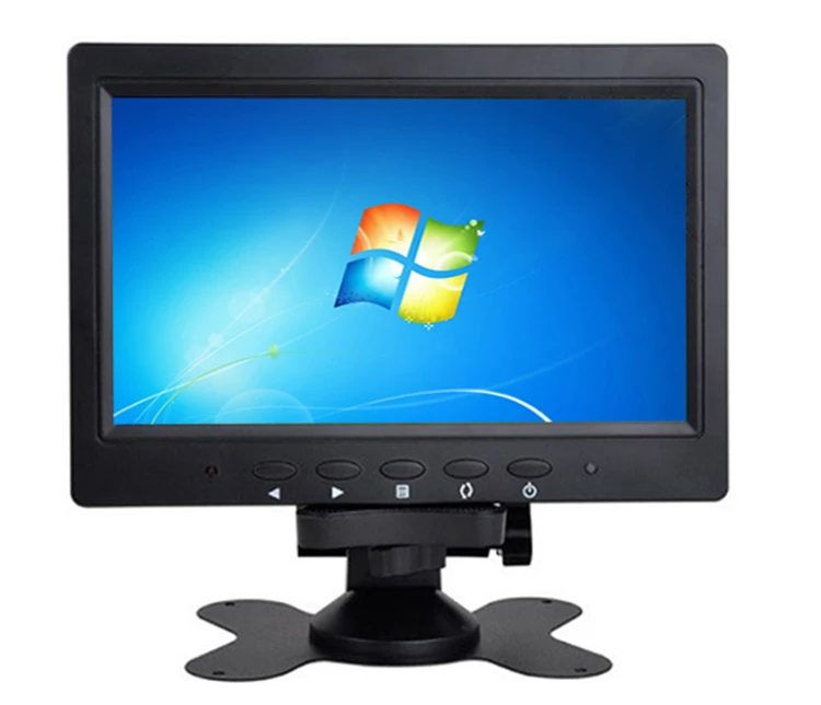 7&#x27;&#x27;CCTV Monitor Tester  LCD  Screen High Resolution 800*600  With AV BNC VGA Input