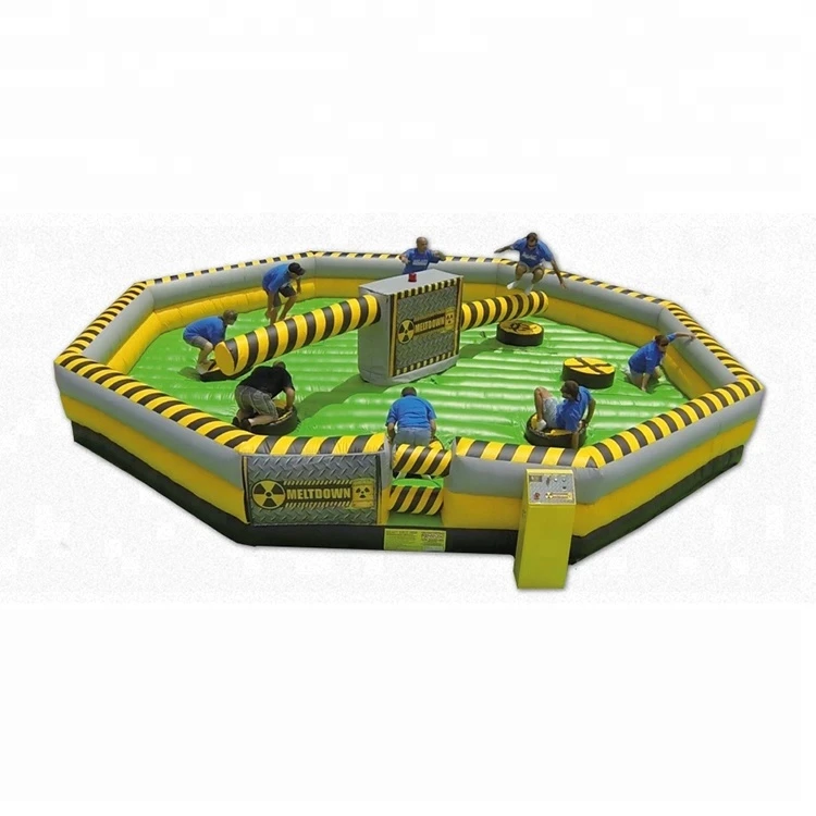 8 people Meltdown inflatable interactive sport game for adults