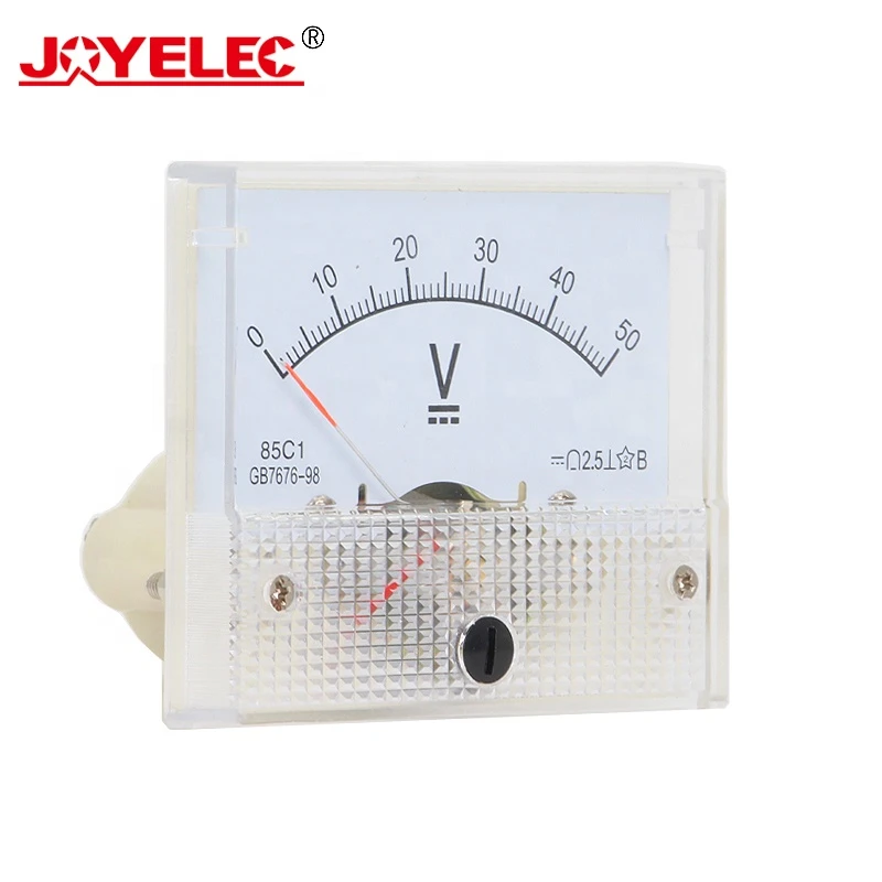 85C1-V DC Pointer Voltmeter Voltage Meter  5V 10V 15V 20V 30V 50V 150V 250V 300V 450V 500V 1000V 85C1 Series Analog Volt Meter