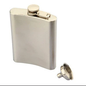 8OZ Stainless Steel Pocket Liquor Hip Flask / stainless steel hip flask / Hip Flask With Funnel