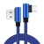 Import 90 degree 2.4 A Nylon game mobile phone cables charging data line usb 3.0 to type c charger cable from China
