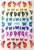 Import A series Colorful butterfly nail stickers Daily nail stickers from China