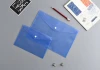 A4 Clear Transparent Plastic Poly PP Document Envelopes File Bags With Button Closure