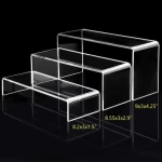 Acrylic riser stand acrylic risers display cubes For Dessert Cupcake Candy Treat Action Figure Display