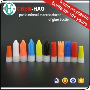 Adhesives glue Aluminum tubes plastic dropper Cosmetic Seal cap