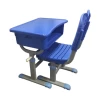 adjustable plastic-steel single colorful high quality school furniture desk for children
