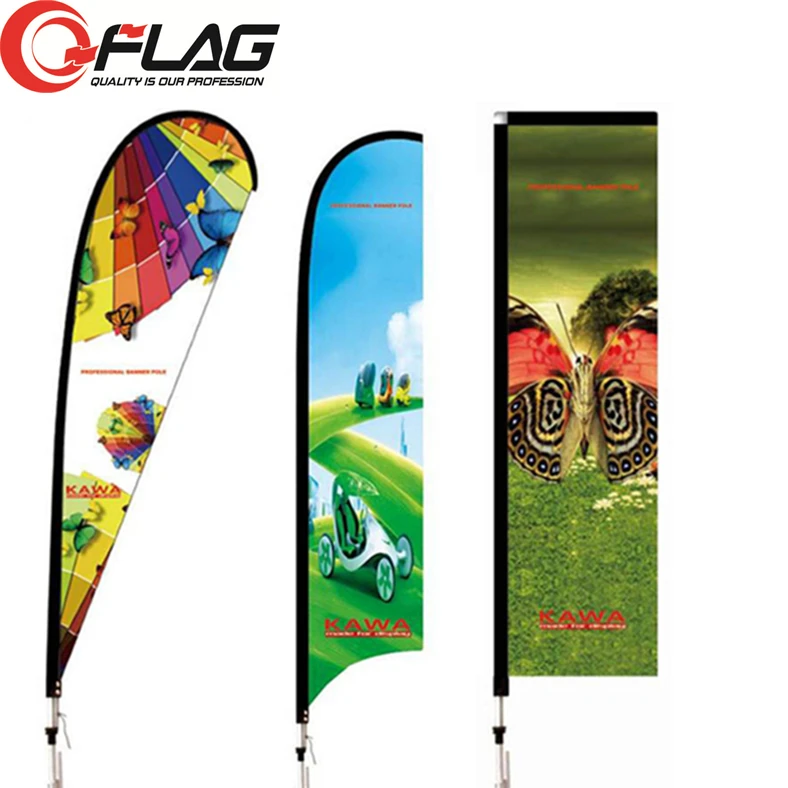Advertising Beach flags Sail flags Flying banners