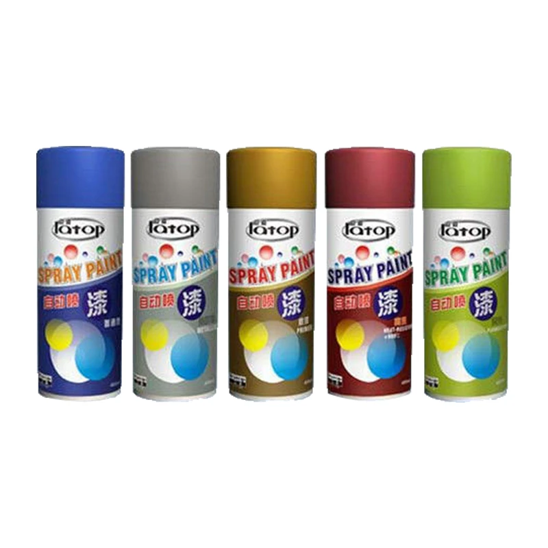 Aerosol paint high temperature car paint for for wood with finished surfaces, metals, glass, ABS