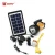 Import Aluminium Alloy high power led searchlight 5W rechargeable led spotlight with solar panels charger solar lighting system from China