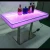 Import aluminum base aquarium LED lighting acrylic dining tables for restaurants cafe and hotel from China