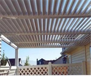 Aluminum louver roof design for garden with remote control
