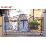 American metal spray hot selling garden home metal main exterior pedestrian swing gates