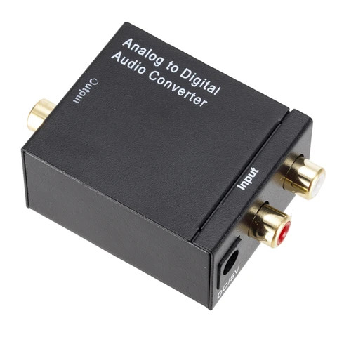 Rca L R Buy Analog L/r To Digital Spdif Rca Optical Toslink Audio Converter ...