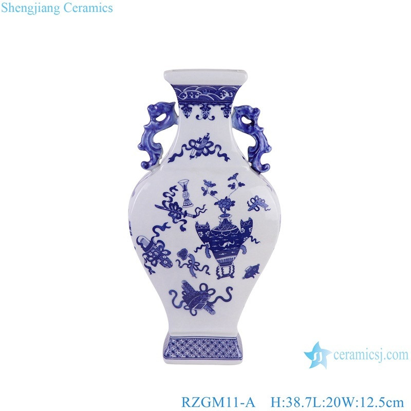 Buy Antique Blue And White Porcelain Underglazed Twisted Flower Pattern ...