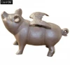 Antique flying pig statue cast iron fly pig for home decor