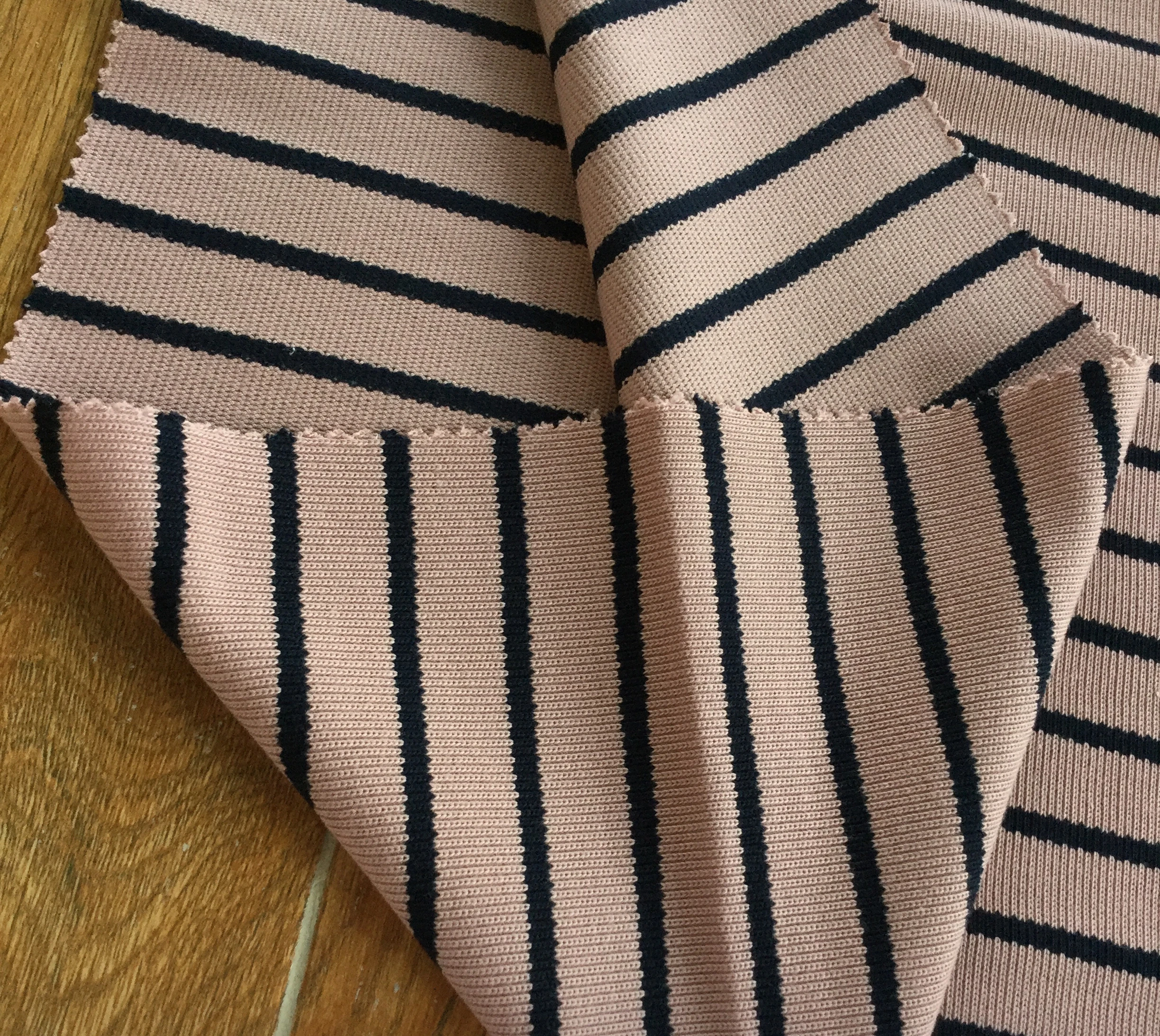 AOGAO FACTORY 20s/1*2 double yarn COTTON yarn dye feeder stripe single jersey designer fabric apparel,textiles &amp; accessories