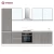 Import Apartment small RTA kitchen simple color with matt finish from China