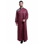 Arabic Mens Long Dress Islamic Dubai Men Thobe Clothing Abaya Muslim White Robe Muslim Men Robe