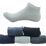 Athletic Running Breathable Anti bacterial Male Sock Short Ankle Sox Mens Bamboo Fiber Socks