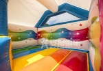 Attractive Colorful Unicorn Front Slide inflatable Bouncer combo with rain roof