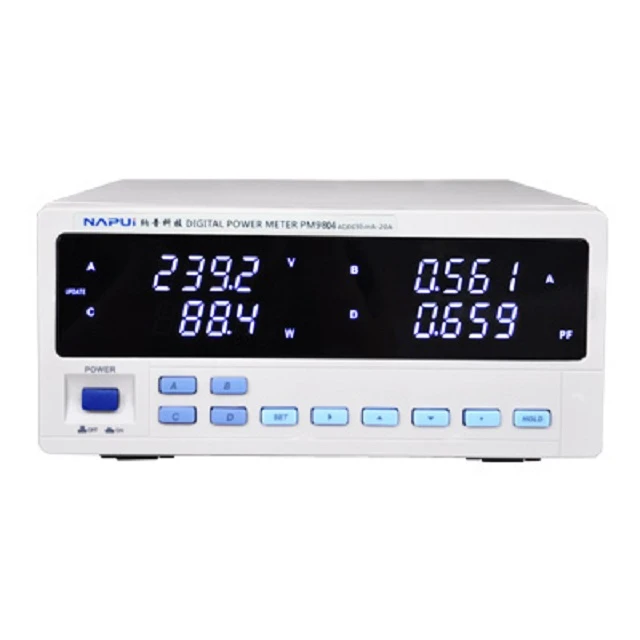 Auto AC/DC power meter measurement voltage current power power factor frequency