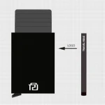 Automatic Card Holder for Men Carbon Fiber Slim Aluminum Wallet RFID Blocking Men's Trading Card Holder Mens Carbon Fiber Pop Up