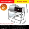 Automatic Electric Stainless Steel Vacuum Food Meat Mix Tumbler Marinator Marinating Machine /meat Salting Machine