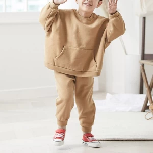Autumn and Winter Cotton Long Sleeve Tops and Long Pants Kids Boy Clothes Set