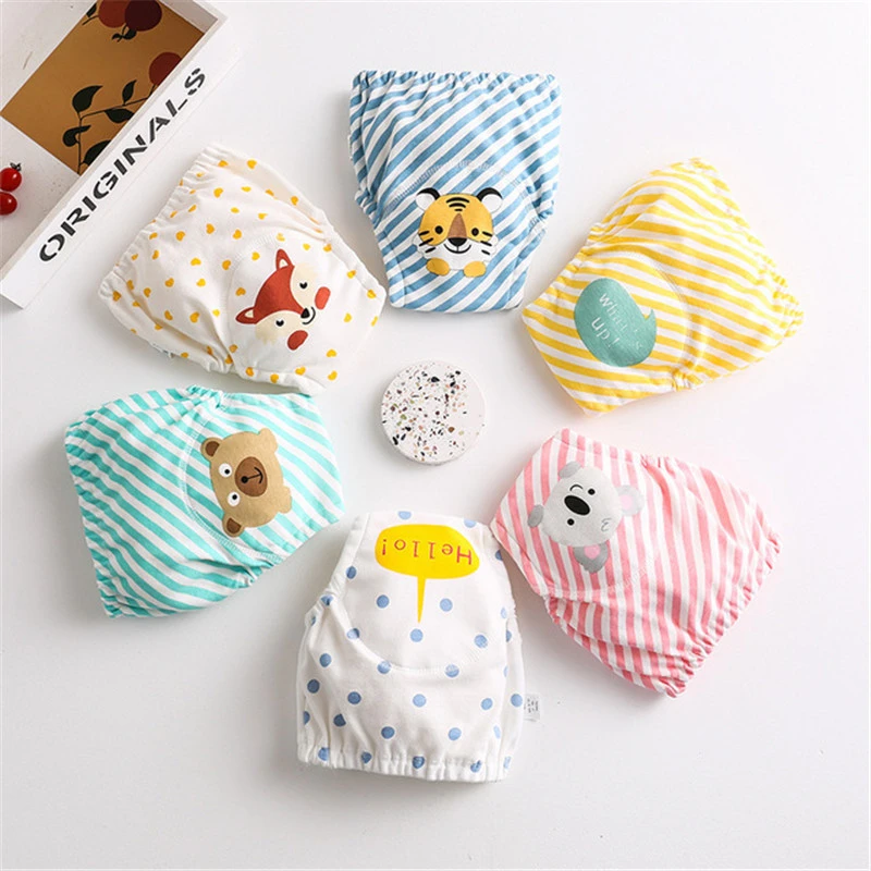 Baby Cotton Training Pants  Reusable Cloth Diaper Infants Nappies Washable Baby Potty Training Pants