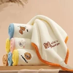 Baby Washcloths - Natural Cotton Baby Wipes - Soft Newborn Baby Face Towel for Sensitive Skin