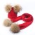 Import Baby Winter Fur Pompom Hat Real Double Raccoon Fur Pom Poms Beanie Hats   winter knitted scarf set from China