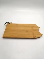 Bamboo cutting board American states' map chopping block Pennsylvania PA