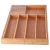 Import Bamboo Silverware Expandable Drawer Organizer , Expandable Cutlery Tray with Knife Block from China