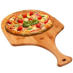 Bamboo Wooden Pizza Peel Pizza Paddle Accessories tool for Pizzas Serving and Cutting