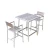 Import Bar furniture   metal aluminum frame modern  high table outdoor bar with bar stools from China