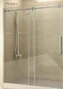 Bathroom sliding shower door