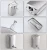 Import Bathroom Soap Dispenser 500ML/800ML/1000ML Chrome Stainless Steel Manual Lotion Shampoo Dispenser Box Holder from China
