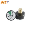 Beco 25mm mini pressure gauge for fire extinguisher 100psi plastic case brass connector pressure gauge custom logo