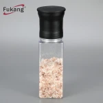 best price wholesale plastic bottle jar spice with grinder, 100ml bottle mill disposable grinder salt pepper spice jar