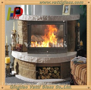 best quality and low price fireproof glass for fireplace and stove doors