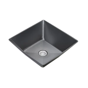 Best sale black color sit-onmount single bowl stainless steel bathroom sink