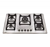 Best selling high quality kitchen 5 burner built in cooker cast iron hob stainless steel gas stove manufacturer