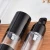 Black round cosmetic 15ml 30ml 50ml airless pump bottle manufacturers made in china