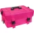 Import Black square stitching Rolling Makeup Artist Train Case 2 in 1 Trolley Travel Cosmetic Beauty bag from China