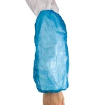 Blue Waterproof Single Elastic Arm Cover Pe Oversleeve