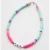 Import Bohemian Light Pink and Light Blue Heishi Beads Necklace from China
