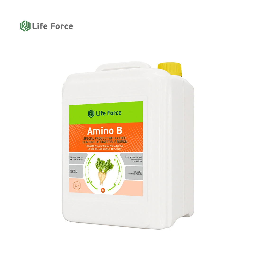 Boron Fertilizer for sugar beet growth Amino Acid Organic Micronutrient Fertilizer Life Force Amino B (amino acids N+B) MI 302