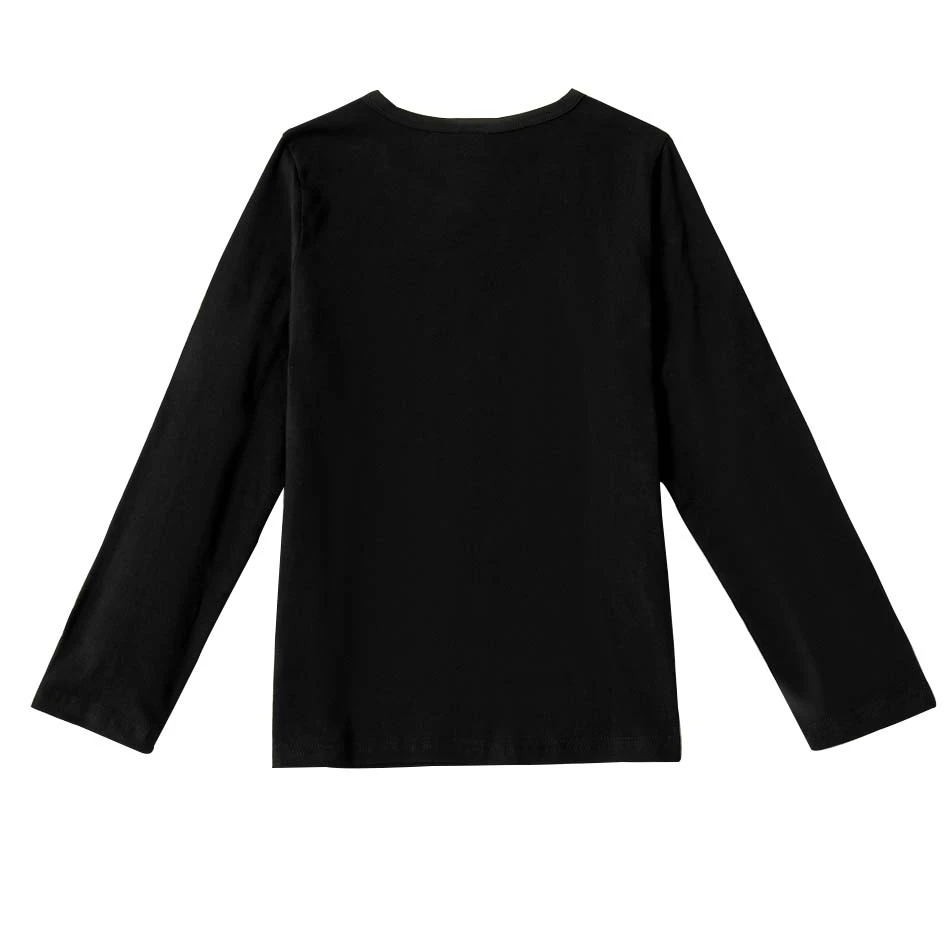 boutique toddler boy cute shirts long sleeves black cotton Tee Shirt 4t boy t-shirt
