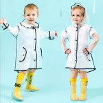 Boys And Girls Printed Waterproof Rain Boot Fashion Kids Shoes With Socks